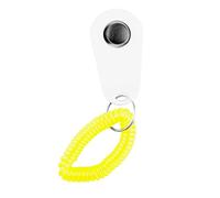 ZAICOLER Clicker de Adiestramiento para Perros Cómodo Dispositivo de Sonido Compacto para Perros Gatos Sesiones de Entrenamiento Al Aire Libre ABS 1 Unidad (White)