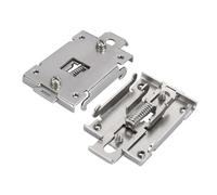 ZAICOLER Clip de Montaje en Riel DIN de 2 Piezas, Abrazadera de relé de Soporte de Montaje de Rango de 35 Mm Chapado en Níquel Brillante con Fijación de Tornillo para una Instalación