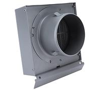 ZAICOLER Conducto de Ventilación Diseño Cuadrado Único a Prueba de Lluvia Placa Guía de Agua Malla Anti-insectos Barnizado al Horno Tapa de Rejilla de Aire de Pared Acero Engrosado