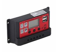 ZAICOLER Controlador de Carga Solar, Adaptación Automática de 12V 24V MPPT Controlador de Carga Solar Controlador Solar con Pantalla LCD para el de Generación de Energía Solar, Cargador (10A)