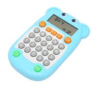 ZAICOLER Entrenador Oral de Matemáticas Estilo de Dibujos Animados Encantador Aviso de Voz Carga USB C 27 Teclas Juguete Educativo para Niños (Blue)