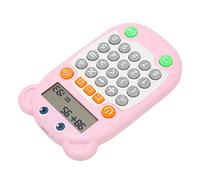 ZAICOLER Entrenador Oral de Matemáticas Estilo de Dibujos Animados Encantador Aviso de Voz Carga USB C 27 Teclas Juguete Educativo para Niños (Pink)