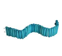 ZAICOLER Escalera Suave para Escalar Mascotas, Puente Colgante, Juguete para Pájaros, Juguete de Madera No Tóxica para Loros y Hámster para Jaula, 6 * 50cm