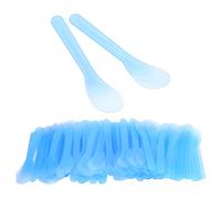 ZAICOLER Espátula Cosmética de 100 Piezas, Varilla Aplicadora de Plástico Desechable, Raspador Liviano con Diseño de Cabeza Grande, Ideal para Crema Reparadora Facial y Uso Personal en Salones de