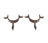 ZAICOLER Espuelas, 2pcs Bronce Bronce bajo Acero Carbono Espuelas Decoración de Vaquero con de Equipo Girables para Botas de Vaquero Correas de Espolones para Botas de Entrenamiento Ecuestre