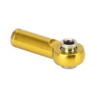 ZAICOLER Extremo de Barra de Acoplamiento de Aleación de Aluminio Duradero, Fácil de Instalar en un Coche Trepador de Control Remoto 1/10, 10 Piezas para Aficionados a RC (Gold)