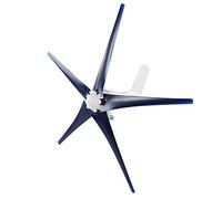 ZAICOLER Generador de Turbinas Eólicas Pequeñas de 800W, Alta Utilización de Energía Eólica para Barcos, Cabinas, Kit de Molino de Viento de 5 Aspas de Fibra de Nailon (12V)
