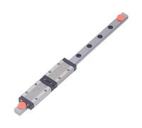 ZAICOLER Guía de Riel Lineal, Guía Lineal Rail 200 Mm Guía Deslizante de Movimiento Guía de Guía Lineal Guía de Deslizamiento Lineal con 2 Mgn9h Bloque para la Máquina CNC de la