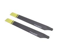 ZAICOLER Hélice de Helicóptero RC de Plástico de Alta Dureza para Fly Wing FW200, Segura y Duradera, Fácil de Instalar, Paquete de 2 (Yellow)