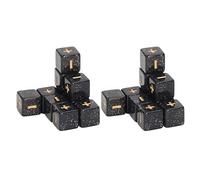 ZAICOLER Juego Compacto de Dados de Operación Matemática, Letreros Fáciles de Leer de Plástico de Primera Calidad, 20 Piezas para Accesorios de Aula (Black)
