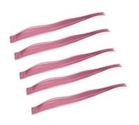 ZAICOLER Juego de 5 Pinzas para el Pelo Liso y Colorido para Mujer, Postizo Largo para Aspectos Destacados de la Fiesta de Cosplay (Lavanda lechosa)