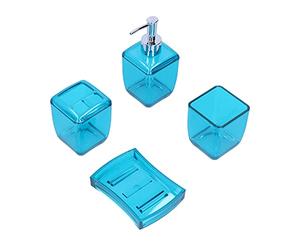 ZAICOLER Juego de Accesorios de Baño de 4 Piezas, Soporte de Cerámica para Cepillos de Dientes, Vaso con Diseño Recargable, para Baño, Cocina, Hotel, Alojamiento en Familia