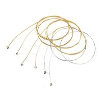 ZAICOLER Juego de Cuerdas de Guitarra Durable de Alta Resistencia a la Tracción para Principiantes 6 Piezas de Repuesto para Instrumentos de Cuerda (cuerdas de guitarra folklórica)