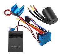 ZAICOLER Juego de Motor sin Escobillas 3650 3100KV para Coche RC 1/10, Kit de Tarjeta de Programa ESC con Disipador de Calor RC de Aleación para Mejorar el Rendimiento, para Entusiastas de (45A)