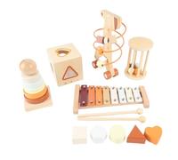 ZAICOLER Juego de Música de Percusión de Madera, Instrumentos Musicales Educativos para Bebés para Niños Pequeños, Materiales de Madera de Primera Calidad para el Cultivo de Música Temprana,