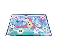 ZAICOLER Juego de Tapete de Juego de Balón de Fútbol de Lanzamiento de Portería de Fútbol Seguro y Duradero para Niños Tela Divertida para Interiores y Exteriores 1 Paño de 1 Balón de para Patios