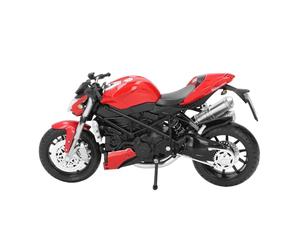 ZAICOLER Juguete Modelo de Motocicleta a Escala 1:12, Juguete de Motocicleta de Aleación Versátil para Niños, Decoración Elegante de la Habitación, Alegría sin Fin (Rojo)