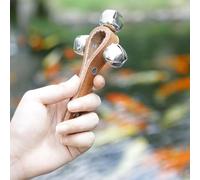 ZAICOLER Juguete Musical para Niños con Campanilla, Sonido de Campana Fuerte y Claro, Atención Al Ejercicio y Percepción del Sonido, Cascabel de Mano de Cuero Marrón para Bebés