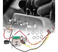 ZAICOLER Kit de Arnés de Cableado de Guitarra Eléctrica Precableado, Potenciómetro Consistente 250K 1T1V, Toma de Interruptor de 3 Posiciones para una Fácil Instalación, 1 Kit de Piezas de Guitarra