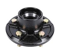 ZAICOLER Kit de Cubo de Rueda Loca para Remolque para Ejes Remolque 1 1/16 Pulgadas 3/8 Pulgadas Husillo 84 Capacidad Carga 3500 LB Círculo Pernos 4,5 Conjunto Tambor Freno con