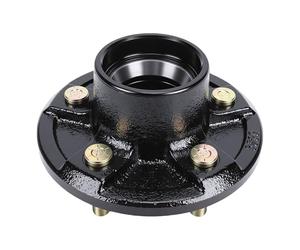 ZAICOLER Kit de Cubo de Rueda Loca para Remolque para Ejes Remolque 1 1/16 Pulgadas 3/8 Pulgadas Husillo 84 Capacidad Carga 3500 LB Círculo Pernos 4,5 Conjunto Tambor Freno con