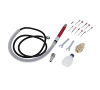 ZAICOLER Kit de Micro Amoladora de Aire Juego de Amoladora Neumática Versátil para Cortar, Moler, Grabar Productos de Hierro, Carpintería y Barcos Aleación de Zinc Nylon 1/8 pulg. 58000 RPM