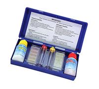 ZAICOLER Kit de Prueba de Calidad del Agua para Detección Precisa de PH y Cloro, Ideal para Acuarios y Piscinas, Juego de 3 Piezas en PVC Duradero