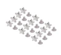 ZAICOLER Kit de Remaches de Estrella de 5 Puntas, Compatible con Cinturones, Bolsos y Zapatos |Fijación Segura, Aleación de Zinc, 50 Juegos, Tornillos PH de 4,5 Mm para Manualidades y Trabajos en