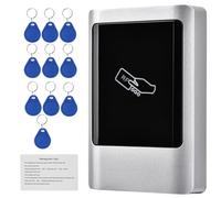 ZAICOLER Lector Impermeable para Exteriores para Gestión de Acceso a Puertas con Controlador de Pantalla Táctil, Caja de Metal IP65 para Tarjetas de 125 Khz/13,56 Mhz, Salida/entrada Wiegand, para