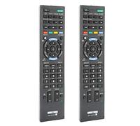 ZAICOLER Mando a Distancia de Repuesto para Televisores, Material ABS Multifuncional y Duradero, para Entretenimiento en el Hogar, 2 uds.