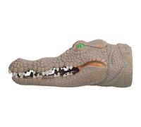 ZAICOLER Marioneta de Cabeza de Cocodrilo, Juguete Pintado a Mano de Goma Duradero Realista para Niños, Marioneta de Mano de Cocodrilo No Tóxica para Juguete de Juego de rol
