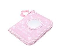 ZAICOLER Mi Primer álbum de Fotos, Tiene Capacidad para 17 Fotos de 4 X 6, Libro de Tela Suave, Recuerdo de Espejo Seguro con Anillo Colgante, Ideal para Bebés, Recién Nacidos y Recuerdos