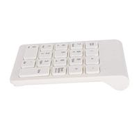 ZAICOLER Mini Teclado Inalámbrico Teclado Numérico Liviano Ergonómico Accesorio de PC USB para Escritura Rápida Uso Cómodo Se Adapta a la Bolsa de Computadora Portátil para Viajes de Oficina Blanco