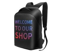 ZAICOLER Mochila Con Pantalla LED Programable Para Promotores Comerciales Y Celebrantes de Festivales Muestra Textos Imágenes Animaciones Personalizadas Mochila Impermeable de Tela