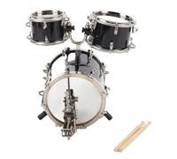 ZAICOLER Modelo de Baterí de Jazz Metal Hecho Mano para Profesores Música Estudiantes Graduados Adorno con Detalles Exquisitos Instrumento Musical en Miniatura Exhibición Construcci
