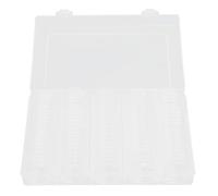 ZAICOLER Moneys Holder, 100 Piezas de Almacenamiento Transparente de Dinero Transparente 17/20/25/27/30 Mm con EVA Foam Pad Japanese Moneys Organizer Protectors para Oficina, Cajón Almacenamiento