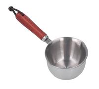 ZAICOLER Olla de Leche Calentador de Mantequilla Mini Cacerola Fondo de Inducción de Acero Inoxidable 304 para Derretir Mantequilla Calentar Leche con Boquillas Dobles Frío (120ML)