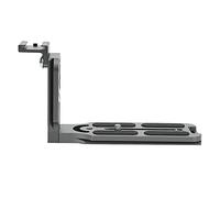 ZAICOLER Placa L de Liberación Rápida de Metal Resistente y Duradera para Cámara SLR, Soporte de Zapata para Luces LED, Micrófonos, Adecuado para Disparo Horizontal y Vertical, Ranura para Tarjeta