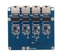 ZAICOLER Placa PCIe a 4 2,5G Eth, Placa de Expansión sin Unidad con Plug and Play, Indicadores LED Verdes y Amarillos, para Dispositivo Rasp Pi 5