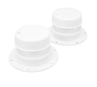 ZAICOLER Plomería para Vehículos Recreativos, Apta para Tapa de Ventilación, Cubierta de Alcantarillado Duradera y Resistente Al Calor para Remolque de Autocaravana, 2 uds., Material ABS Blanco