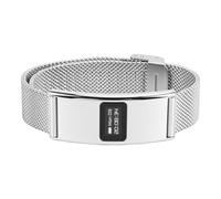 ZAICOLER Pulsera Inteligente, Bluetooth 5.3 Aleación de Zinc 2.8 Mm Delgada IPX8 33 MAh Pulsera de Salud con Rastreador de Sueño y Gestión del Ciclo Menstrual Rastreador de Ejercicios (Silver)