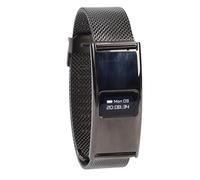 ZAICOLER Pulsera Inteligente, Bluetooth 5.3 Aleación de Zinc 2.8 Mm Delgada IPX8 33 MAh Pulsera de Salud con Rastreador de Sueño y Gestión del Ciclo Menstrual Rastreador de Ejercicios (Black)