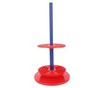 ZAICOLER Soporte para Pipeta, Gran Capacidad, 98 Orificios, Accesorio de Laboratorio para Laboratorio, Hospital, Diseño de Color Rojo, Plástico, 18,3 X 9,1 Pulgadas