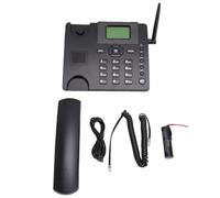 ZAICOLER Teléfono de Escritorio Inalámbrico gsm, Tarjeta SIM Dual 2G Teléfono Inalámbrico Fijo con Antena Radio Despertador, para Centro de Llamadas en Casa Empresa Hotel