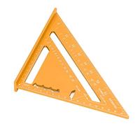 ZAICOLER Triángulo de Medición de Carpintería, Marcado de Doble Cara, Escala Clara, Cuadrado de Carpintero para Herramientas de Medición de Carpintería (GOLD)