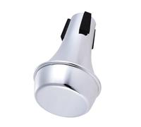 ZAICOLER Trompeta Mudo, Trompeta Sonido Mudo Recto Silenciador Recta Mute Mute Mini (SILVER)