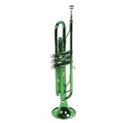 ZAICOLER Trompeta Musical de 3 Tonos con Llave Estándar Bb, Instrumento de Soplado, Trompeta de Banda con Paño de Limpieza, Correas para Boquilla, y Caja de Almacenamiento, Ideal para Principiantes,