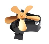 ZAICOLER Ventilador Magnético para Chimenea Montado en la Pared, Funcionamiento Silencioso Eficiente, Ventilador de Estufa de Leña de 5 Aspas Accionado por Calor para Circulación de Aire Interior,