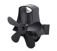 ZAICOLER Ventilador Magnético para Chimenea Montado en la Pared, Funcionamiento Silencioso Eficiente, Ventilador de Estufa de Leña de 5 Aspas Accionado por Calor para Circulación de Aire Interior,