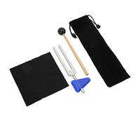 ZAICOLER Yoga Tuning Kit de Tenedor Portátil Liviano con Vibración Precisa de 528 Hz para Aliviar el Estrés, Meditación, Acero Inoxidable, Madera para Entusiastas del Yoga (MI528)